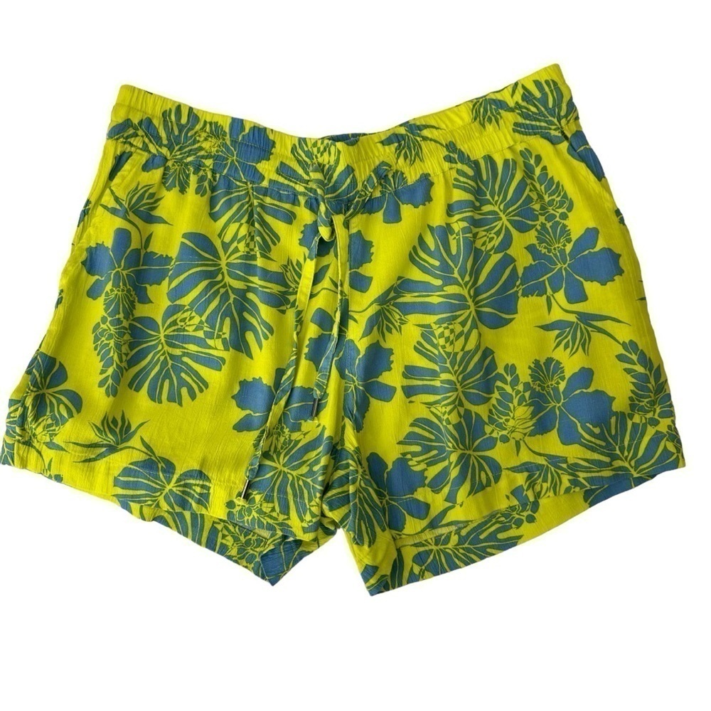 Style & Co. Yellow Breeze Mid-Rise Elastic Waist Shorts, size Small